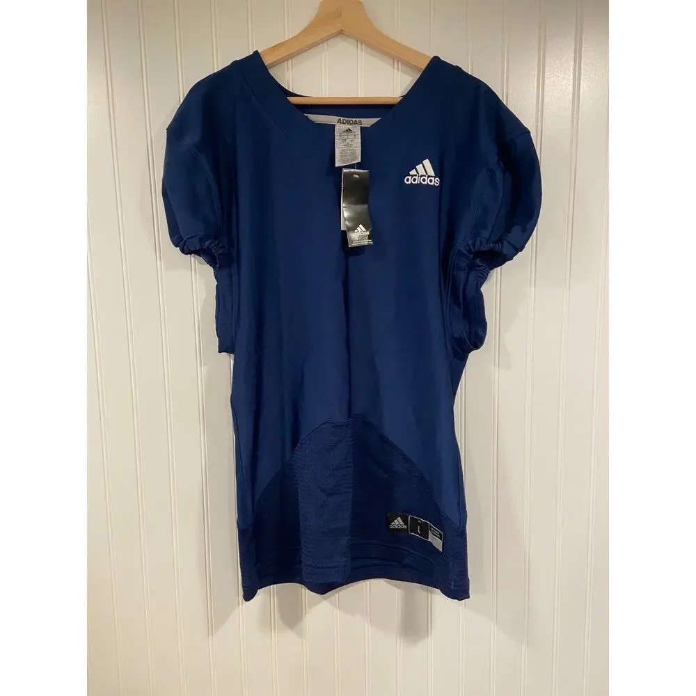 Adidas Jersey Football Practice Men's Large Navy, Sports, High School, NEW
